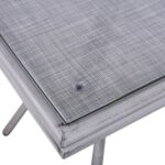 ΤΡΑΠΕΖΙ ΑΛΟΥΜΙΝΙΟΥ HARLOW 70X70X76 BAMBOO LOOK HM5568.01 ΛΕΥΚΗ ΠΑΤΙΝΑ ΜΕ ΓΥΑΛΙ - Image 4