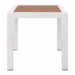 ΤΡΑΠΕΖΙ ΑΛΟΥΜΙΝΙΟΥ SABRA HM5403.01 ΛΕΥΚΟ ΜΕ POLYWOOD 45Χ45Χ45,5 εκ. - Image 3