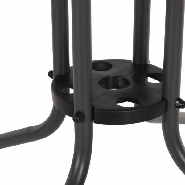 ΤΡΑΠΕΖΙ ΕΞΩΤ.ΧΩΡΟΥ FIGO HM5972.01 ΜΕΤΑΛΛΟ ΓΚΡΙ-ΓΥΑΛΙΝΗ ΕΠΙΦΑΝΕΙΑ 80Χ80Χ71Υεκ - Image 6