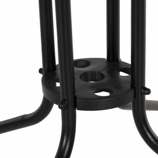 ΤΡΑΠΕΖΙ ΕΞΩΤ.ΧΩΡΟΥ FIGO HM5972.03 ΜΕΤΑΛΛΟ ΜΑΥΡΟ-ΓΥΑΛΙΝΗ ΕΠΙΦΑΝΕΙΑ 80Χ80Χ71Υεκ - Image 6