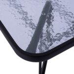 ΤΡΑΠΕΖΙ ADAM HM5679.01 ΜΕΤΑΛΛΙΚΟ ΓΚΡΙ ΜΕ ΓΥΑΛΙΝΗ ΕΠΙΦΑΝΕΙΑ 120Χ70Χ71Υεκ. - Image 5