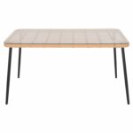 ΤΡΑΠΕΖΙ ΟΡΘΟΓΩΝΙΟ ALLEGRA HM5537.11 ΜΕΤΑΛ.ΜΑΥΡΟ-P.E. RATTAN ΦΥΣΙΚΟ 139,5x79,5x73Υεκ. - Image 3