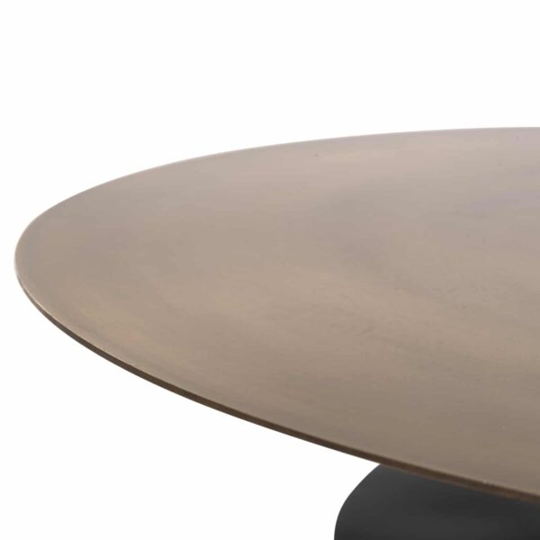 ΤΡΑΠΕΖΙ ΣΑΛΟΝΙΟΥ CUTTY HM9722 ΜΕΤΑΛΛIKO ΣΕ ΜΑΥΡΟ-ΣΚΟΥΡΟ ΧΑΛΚΙΝΟ Φ76x45,5Yεκ - Image 6