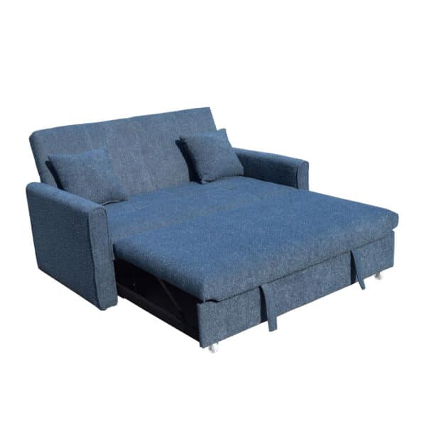 DUAL ΚΑΝΑΠΕΣ ΚΡΕΒΑΤΙ 2ΘΕΣΙΟΣ ΜΠΛΕ 153x89x85 01-3323 - Image 2