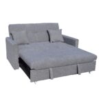 DUAL ΚΑΝΑΠΕΣ ΚΡΕΒΑΤΙ 2ΘΕΣΙΟΣ ΓΚΡΙ 153x89x85 01-3325 - Image 2