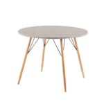 ROCK ΤΡΑΠΕΖΙ ΡΟΤΟΝΤΑ CEMENT ΦΥΣΙΚΟ 100x100x75 02-0277