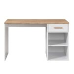 PRACTICO 120 ΓΡΑΦΕΙΟ 1ΣΥΡΤΑΡΙ ΛΕΥΚΟ ΦΥΣΙΚΟ 120x50x76 24-0702 - Image 2