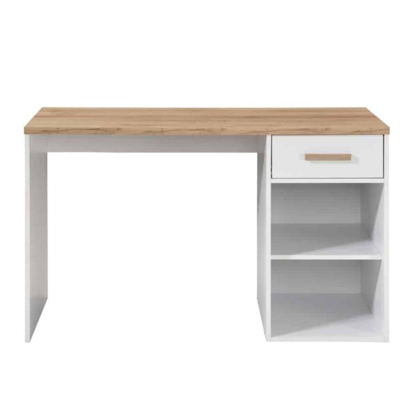 PRACTICO 120 ΓΡΑΦΕΙΟ 1ΣΥΡΤΑΡΙ ΛΕΥΚΟ ΦΥΣΙΚΟ 120x50x76 24-0702 - Image 2