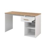 PRACTICO 120 ΓΡΑΦΕΙΟ 1ΣΥΡΤΑΡΙ ΛΕΥΚΟ ΦΥΣΙΚΟ 120x50x76 24-0702 - Image 3