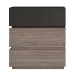 VANITY Συρταριέρα 3 Συρτάρια Αποχρώσεων Sonoma Oak & Grey, με Αποσπώμενα χρωματικά Μέρη 60x40x66cm - Image 2