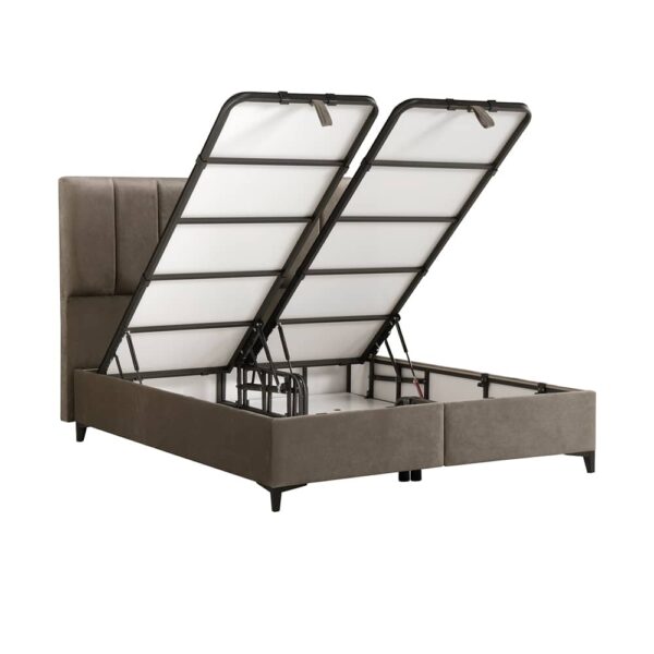 STICKS ΚΡΕΒΑΤΙ ΜΕ ΑΠΟΘΗΚ. ΧΩΡΟ (ΓΙΑ ΣΤΡΩΜΑ 160x200cm) CAMEL 05-911 223x166x120 09-1769 - Image 3