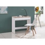 PRACTICO ΓΡΑΦΕΙΟ 1ΣΥΡΤΑΡΙ ΛΕΥΚΟ ΦΥΣΙΚΟ 80x40x76 24-0683 - Image 2