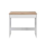 PRACTICO ΓΡΑΦΕΙΟ 1ΣΥΡΤΑΡΙ ΛΕΥΚΟ ΦΥΣΙΚΟ 80x40x76 24-0683 - Image 3