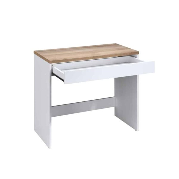 PRACTICO ΓΡΑΦΕΙΟ 1ΣΥΡΤΑΡΙ ΛΕΥΚΟ ΦΥΣΙΚΟ 80x40x76 24-0683 - Image 4