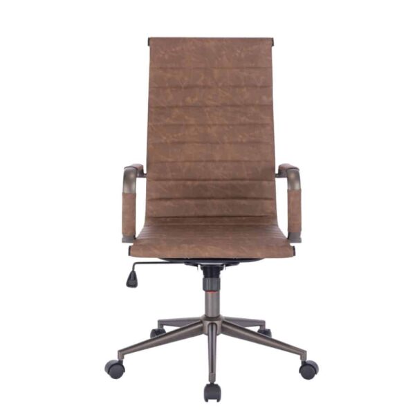 AVANT ΚΑΡΕΚΛΑ ΓΡΑΦΕΙΟΥ COFFEE GUNMETAL 55.5x63x118 25-0554 - Image 2