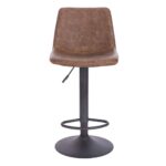 ASTI ΣΚΑΜΠΟ BAR ΚΑΦΕ ANTIQUE WASHED ΜΑΥΡΟ 42x49x109.5 26-0037 - Image 2