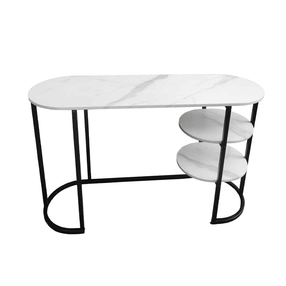 28-0276-ZotdS-first-_1 GUSTO ΚΟΝΣΟΛΑ ΓΡΑΦΕΙΟ ΛΕΥΚΟ ΜΕ ΟΨΗ ΜΑΡΜΑΡΟΥ 120x40x75 28-0276 - Image 1