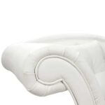 ΑΝΑΚΛΙΝΔΡΟ T.CHESTERFIELD NIOVI HM3007.02 PU ΛΕΥΚΟ-ΜΑΥΡΑ ΠΟΔΙΑ 190x61x84Yεκ. - Image 3