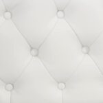 ΑΝΑΚΛΙΝΔΡΟ T.CHESTERFIELD NIOVI HM3007.02 PU ΛΕΥΚΟ-ΜΑΥΡΑ ΠΟΔΙΑ 190x61x84Yεκ. - Image 4