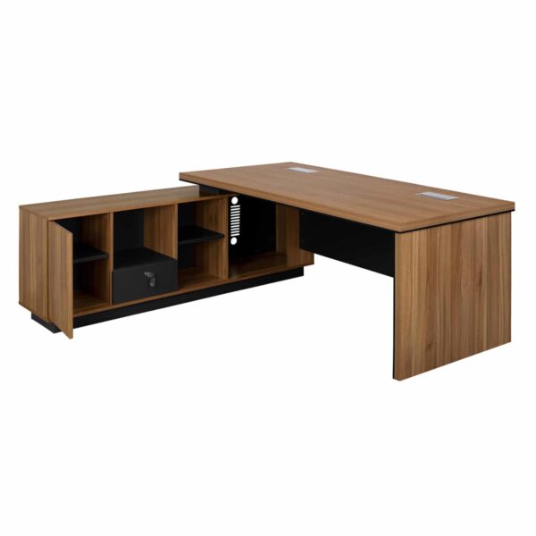 ΓΡΑΦΕΙΟ ΕΠΑΓΓΕΛΜΑΤΙΚΟ ΓΩΝΙΑ ΑΝΑΣΤΡΕΨΙΜΗ SUPREME 199X180X76 HM2347 - Image 3