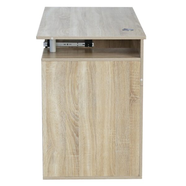 ΓΡΑΦΕΙΟ ΜΕΛΑΜΙΝΗΣ STATUS HM2026.02 SONOMA-ΛΕΥΚΟ 120Χ55Χ76 εκ. - Image 3