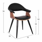 ΠΟΛΥΘΡΟΝΑΚΙ ΣΥΝΕΡΓΑΣΙΑΣ SUPERIOR PRO HM1111.01 ΚΑΡΥΔΙ-ΜΑΥΡO PU 55x50x78Yεκ. - Image 2