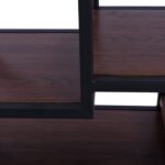 ΡΑΦΙΕΡΑ ΤΟΙΧΟΥ QUINN ΜΕ ΒΑΣΕΙΣ ΜΕΛΑΜΙΝΗΣ ΚΑΙ ΜΕΤΑΛΛΙΚΟ ΣΚΕΛΕΤΟ HM8612 Φ60x24 εκ. - Image 5