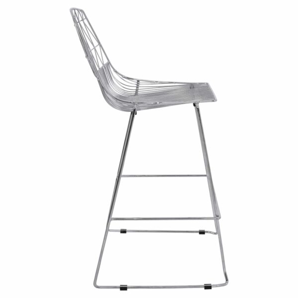 ΣΚΑΜΠΩ BAR ΜΕΤΑΛΛΙΚΟ HM5465.100 LUX ΧΡΩΜΙΟΥ 57x56,5x107 εκ. - Image 4