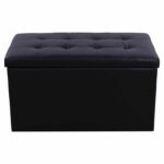 ΣΚΑΜΠΟ-ΜΠΑΟΥΛΟ PU ΜΕ ΑΠΟΘΗΚΕΥΤΙΚΟ ΧΩΡΟ PUNK ΜΑΥΡΟ HM279.01 90x50x52Υ εκ. - Image 4