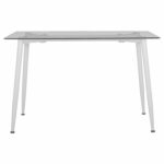 ΤΡΑΠΕΖΙ ΚΟΥΖΙΝΑΣ ΜΕΤΑΛΛΙΚΟ IDELLA ΛΕΥΚΟ ΜΑΤ ΜΕ ΓΥΑΛΙ HM8498.03 120X70X75Υ εκ. - Image 3