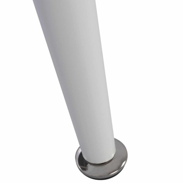 ΤΡΑΠΕΖΙ ΚΟΥΖΙΝΑΣ ΜΕΤΑΛΛΙΚΟ IDELLA ΛΕΥΚΟ ΜΑΤ ΜΕ ΓΥΑΛΙ HM8498.03 120X70X75Υ εκ. - Image 6