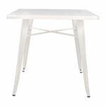 ΤΡΑΠΕΖΙ ΜΕΤΑΛΛΙΚΟ MILK WHITE ΜΑΤ HM0608.21 80X80X76 - Image 3