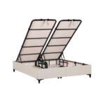 INTERNO ΒΑΣΗ ΜΕ ΑΠΟΘΗΚ.ΧΩΡΟ 160x200cm OFF WHITE 16-950 200x160x34 09-2107 - Image 3