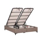 INTERNO ΒΑΣΗ ΜΕ ΑΠΟΘΗΚ.ΧΩΡΟ 160x200cm ΓΚΡΙ ΚΑΦΕ 20-914 200x160x34 09-2108 - Image 3