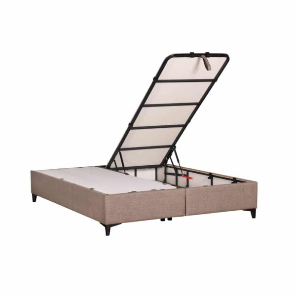 INTERNO ΒΑΣΗ ΜΕ ΑΠΟΘΗΚ.ΧΩΡΟ 160x200cm ΓΚΡΙ ΚΑΦΕ 20-914 200x160x34 09-2108 - Image 4