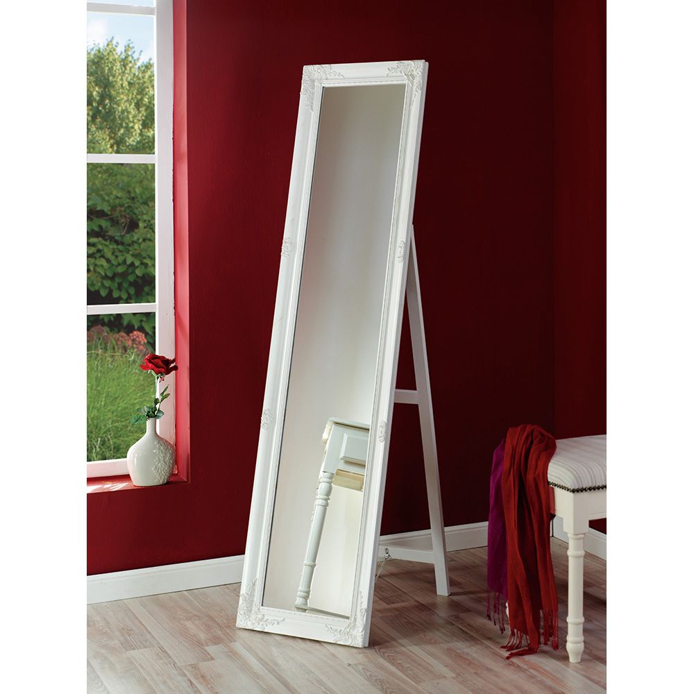 11-0048-RwNDw-first- ROMANTIC ΚΑΘΡΕΠΤΗΣ ΕΠΙΔΑΠΕΔΙΟΣ ΛΕΥΚΟ ANTIQUE 50x4.5x160 11-0048 - Image 1