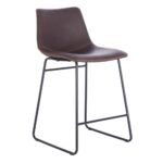 NUEVO ΣΚΑΜΠΟ BAR ΚΑΦΕ ANTIQUE WASHED ΜΑΥΡΟ 46x57.5x89 26-0040