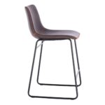 NUEVO ΣΚΑΜΠΟ BAR ΚΑΦΕ ANTIQUE WASHED ΜΑΥΡΟ 46x57.5x89 26-0040 - Image 3