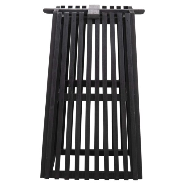 ΒΑΣΗ ΤΡΑΠΕΖΙΟΥ ΕΣΩΤ.ΧΩΡΟΥ ΤΕΤΡΑΓΩΝΗ FRANTZ HM9460.12 ΞΥΛΟ MINDI ΣΕ ΜΑΥΡΟ 60x60x73Y εκ. - Image 3