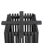 ΒΑΣΗ ΤΡΑΠΕΖΙΟΥ ΕΣΩΤ.ΧΩΡΟΥ ΤΕΤΡΑΓΩΝΗ FRANTZ HM9460.12 ΞΥΛΟ MINDI ΣΕ ΜΑΥΡΟ 60x60x73Y εκ. - Image 4