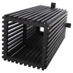 ΒΑΣΗ ΤΡΑΠΕΖΙΟΥ ΕΣΩΤ.ΧΩΡΟΥ ΤΕΤΡΑΓΩΝΗ FRANTZ HM9460.12 ΞΥΛΟ MINDI ΣΕ ΜΑΥΡΟ 60x60x73Y εκ. - Image 5