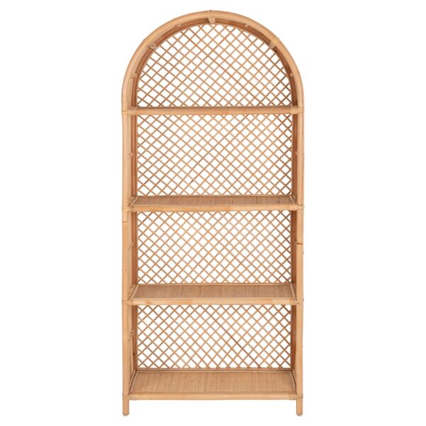 ΒΙΒΛΙΟΘΗΚΗ SIMOK HM9552 ΑΠΟ ΦΥΣΙΚΟ RATTAN ΣΕ ΦΥΣΙΚΟ ΧΡΩΜΑ 80x40x182Υεκ. - Image 3