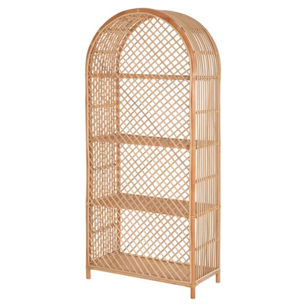 ΒΙΒΛΙΟΘΗΚΗ SIMOK HM9552 ΑΠΟ ΦΥΣΙΚΟ RATTAN ΣΕ ΦΥΣΙΚΟ ΧΡΩΜΑ 80x40x182Υεκ. - Image 5