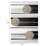 ΧΑΛΙ ΣΑΛΟΝΙΟΥ ΜΕ ΚΡΟΣΙΑ JOSIANE ΛΕΥΚΟ-ΜΑΥΡΟ-ΧΡΥΣΟ 80Χ150 εκ.HM7676.24 - Image 2