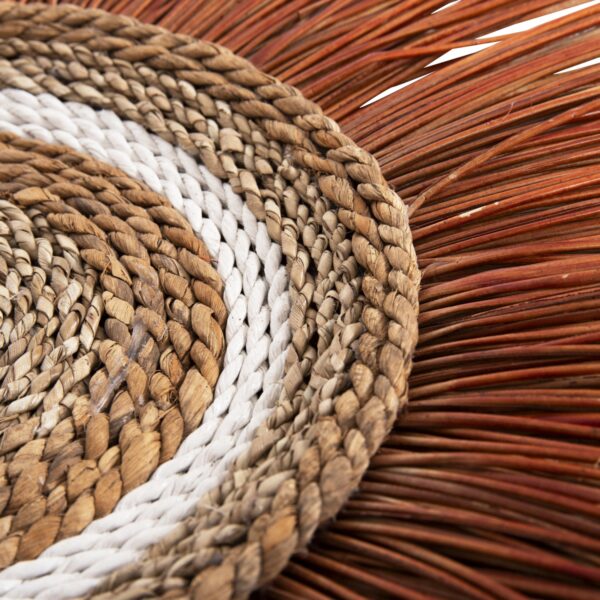 ΔΙΑΚΟΣΜΗΤΙΚΟ ΤΟΙΧΟΥ ΣΤΡΟΓΓΥΛΟ ΑΠΟ ΚΑΛΑΜΙΑ ΚΑΙ ΙΝΕΣ ΜΠΑΝΑΝΑΣ 55x3x55YΕΚεκ.HM7792 - Image 5