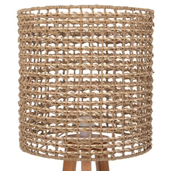 ΕΠΙΔΑΠΕΔΙΟ ΦΩΤΙΣΤΙΚΟ HM4351 RUBBERWOOD-RATTAN-PAPER ROPE ΣΕ ΦΥΣΙΚΟ Φ36x149,5Υεκ. - Image 3