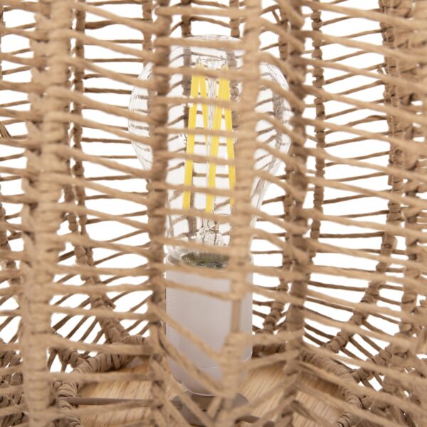 ΕΠΙΤΡΑΠΕΖΙΟ ΦΩΤΙΣΤΙΚΟ HM4350 ΜΕΤΑΛΛΟ ΜΕ PAPER ROPE ΣΕ ΦΥΣΙΚΟ Φ30,5Χ34Υεκ. - Image 6