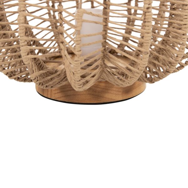 ΕΠΙΤΡΑΠΕΖΙΟ ΦΩΤΙΣΤΙΚΟ HM4350 ΜΕΤΑΛΛΟ ΜΕ PAPER ROPE ΣΕ ΦΥΣΙΚΟ Φ30,5Χ34Υεκ. - Image 7