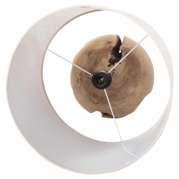 ΕΠΙΤΡΑΠΕΖΙΟ ΦΩΤΙΣΤΙΚΟ ORANYE HM4421 ΞΥΛΟ ΤΕΑΚ-ΛΕΥΚΟ PVC ΚΑΠΕΛΟ Φ40x53Υεκ. - Image 4