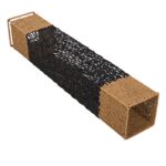 ΦΩΤΙΣΤΙΚΟ ΔΑΠΕΔΟΥ HM4355 ΜΕΤΑΛΛΟ-PAPER ROPE ΣΕ ΜΠΕΖ ΑΜΜΟΥ-ΜΑΥΡΟ 21x21x119,5Υεκ. - Image 4